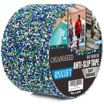 Fita antiderrapante CHUANGSEED Rubber 1,2 m x 4,6 m azul impermeável