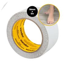 Fita Antiderrapante Escada Rampas Piso Banheiros Lixa Box Interna E Externa Segurança Adesiva Vonder Transparente Colante