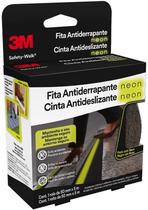 Fita Antiderrapante Neon 3M Proteção Segurança para Pisos Degraus Escadas Adesivo Forte Resistente