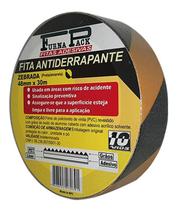 Fita Antiderrapante Rolo Com 30 Metros Zebrada Amarela/preta
