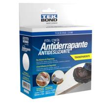 Fita Antiderrapante Tekbond Transparente- 50mm x 5m Alta Resistência para Pisos, Escadas e Rampas