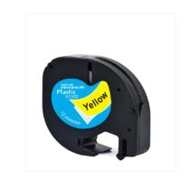 Fita Aplicável Dymo Letratag Plástica 91202 Amarela 12Mm