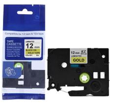 Fita Aplicável Rotulador Pt1090 Kze-831 Tz 831 12Mm Dourado