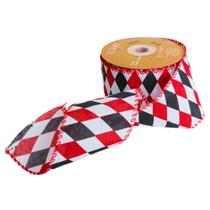 Fita Aramada de Linho com Costura Modelo Losangos 6,3cm x 9,14m Fita Aramada de Linho com Costura Modelo Losangos 6,3cm x 9,14m