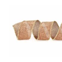 Fita Aramada Juta - Marrom/Ouro - 10cmx9,14m - 1 unidade - Cromus - Rizzo Fita Aramada Juta - Marrom/Ouro - 10cmx9,14m - 1 unidade - Cromus - Rizzo