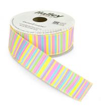 Fita Aramada Listras Coloridas Candy Color 38mm x 9,14m Laços Decorativos Páscoa e Festa Infantil Fita Aramada Listras Coloridas Candy Color 38mm x 9,14m Laços Decorativos Páscoa e Festa Infantil