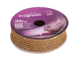 Fita Aramada MCG004-025 25mm Cor 203 Metalizado Dourado com Glitter - 10 Metros Fita Aramada MCG004-025 25mm Cor 203 Metalizado Dourado com Glitter - 10 Metros
