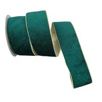Fita aramada veludo verde Fita aramada veludo verde