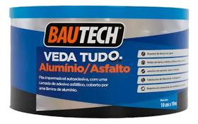 Fita Asfáltica Adesiva Aluminizada Veda Tudo 30x10m Bautech