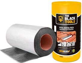 Fita Asfáltica Adesiva Vedatudo Aluminizada Imperblock Rolo 30cm x 10m Alumínio
