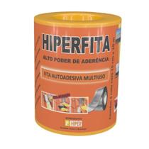 FITA ASFÁLTICA ALUMÍNIO AUTOADESIVA HIPER 15CMx10MT HIPERFITA FITA ASFÁLTICA ALUMÍNIO AUTOADESIVA HIPER 15CMx10MT HIPERFITA