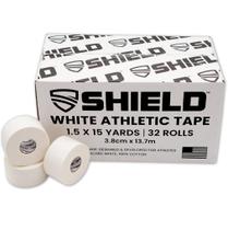 Fita atlética SHIELD, pacote 32, 1,5 polegadas x 13,7 m, 100% algodão