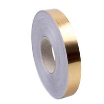 Fita autoadesiva impermeável à prova d'água Tile Gap NIBYQ 50m em ouro escovado