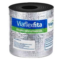 Fita Autoadesiva Manta Asfaltica Aluminizada 15cm X 10m Viaflex Viapol Fita Autoadesiva Manta Asfaltica Aluminizada 15cm X 10m Viaflex Viapol