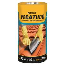 Fita Autoadesiva Multiuso Alumínio Vedatudo 30cmx10m Vedacit