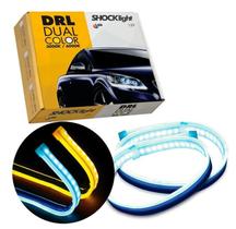 Fita Barra Led 45 Cm Dual Color Shocklight Carro Moto Tuning Fita Barra Led 45 Cm Dual Color Shocklight Carro Moto Tuning