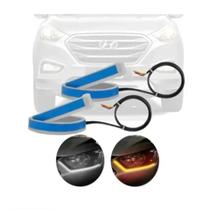 Fita Barra Led Flexível 60cm 12v Farol Drl + Seta Sequencial Fita Barra Led Flexível 60cm 12v Farol Drl + Seta Sequencial