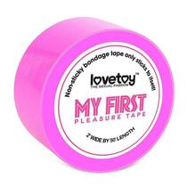 Fita Bondage My First Autoadesiva Pink Pratica BDSM Lovetoy Fita Bondage My First Autoadesiva Pink Pratica BDSM Lovetoy