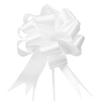Fita branca Pull Bows GWHOLE, 60 unidades de 12 cm para embrulhos de presente Fita branca Pull Bows GWHOLE, 60 unidades de 12 cm para embrulhos de presente