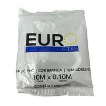 Fita Branca Split PVC sem Adesivo 10m x 0,10mm Euro Fitas