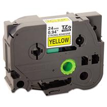 Fita Brother Genuine P-touch TZE-S651 24 mm x 8 m preta sobre amarelo