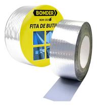 Fita Butílica Aluminizada Veda Tudo Reparo Telhado 5cmx5m - LeonardStore