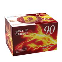 Fita cassete de áudio em branco 90 minutos de tempo de gravação x5