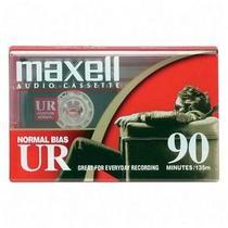 Fita cassete de áudio Maxell UR90/100 90 minutos Normal Bias
