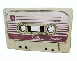Fita Cassete Vintage C-90 White Tape Decorativa