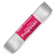 Fita Cetim 22mm 10 Metros Prata Ref 084 Progresso Fita Cetim 22mm 10 Metros Prata Ref 084 Progresso