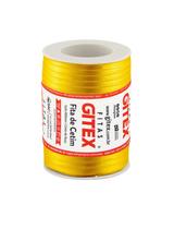 Fita Cetim Amarelo Ouro Poliéster 100 Metros 7mm para Artesanato Fita Cetim Amarelo Ouro Poliéster 100 Metros 7mm para Artesanato