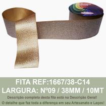 FITA CETIM GLITERIZE/LUREX SINIMBU 10MT R.1667/38MM /Nº9