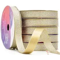 FITA CETIM LUREX CINDERELA DOURADO ACABAMENTO 10mm - DECORAÇÃO DE NATAL LAÇOS PRESENTES EMBALAGENS FITA CETIM LUREX CINDERELA DOURADO ACABAMENTO 10mm - DECORAÇÃO DE NATAL LAÇOS PRESENTES EMBALAGENS