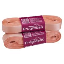 Fita cetim N03 progresso bege