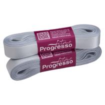 Fita cetim N03 progresso cinza