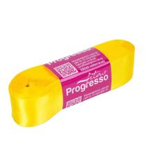 Fita Cetim Progresso CF0005 22mm Amarelo Gema 763 - 10m Fita Cetim Progresso CF0005 22mm Amarelo Gema 763 - 10m