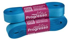 FITA CETIM SIMPLES CF003 15MM COR 213 AZUL TURQUESA Peça 10 metros