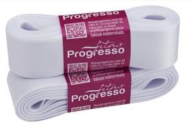 FITA CETIM SIMPLES CF007 30MM COR 201 BRANCO Peça 10 metros FITA CETIM SIMPLES CF007 30MM COR 201 BRANCO Peça 10 metros