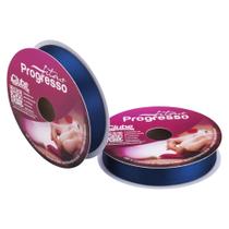 Fita Cetim Simples Progresso 22mm 50m CF005 Azul Marinho 215