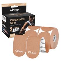 Fita cinesiológica CKeep 2 rolos, algodão, sem látex, 5 cm de largura