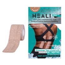 Fita cinesiológica Heali com 20 tiras de magnésio e mentol Fita cinesiológica Heali com 20 tiras de magnésio e mentol