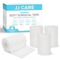 Fita cirúrgica JJ CARE Soft Cloth 4” x 10 jardas (pacote com 4) Fita cirúrgica JJ CARE Soft Cloth 4” x 10 jardas (pacote com 4)