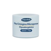 Fita Cirúrgica Microporosa Cepalab Branca 12mm x 10m - Hipoalergênica