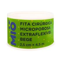 Fita Cirúrgica Microporosa Mió Extra Flexível Bege 2,5cm X 4,5m 1 Unidade