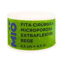 Fita Cirúrgica Microporosa Mió Extra Flexível Bege 2,5cm X 4,5m 1 Unidade