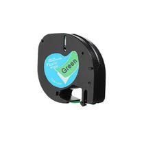 Fita Compatível Dymo Letratag 91204 Verde Letra Preta 12mm Fita Compatível Dymo Letratag 91204 Verde Letra Preta 12mm