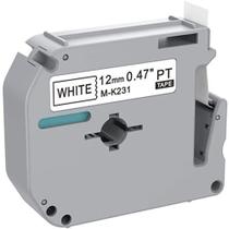 Fita Compatível M-231 MK-231 MK-231S Branca 12mm Rotulador Brother - schenzen