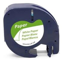 Fita Compatível Rotulador Dymo Letratag Papel Branco Fita Compatível Rotulador Dymo Letratag Papel Branco