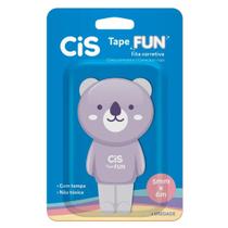 Fita Corretiva Cis Tape Fun 4 Modelos Divertido 5mm X 6m