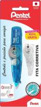 Fita Corretiva Pentel Correction Tape Retrátil 5mmx6m + Refil Grátis Fita Corretiva Pentel Correction Tape Retrátil 5mmx6m + Refil Grátis
